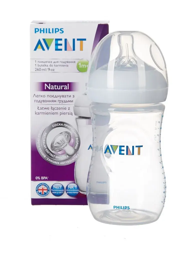 АВЕНТ (Avent) бутылочка пласт. 260мл силик соска скошен/медл поток Naturals 1м+ SCF693/17 (86015) N1 (ФИЛИПС  ЭЛЕКТРОНИКС, ИНДОНЕЗИЯ/ВЕЛИКОБРИТАНИЯ)