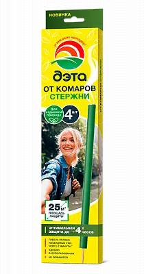 ДЭТА стержни от комаров N4 (ХИМИК, МАЛАЙЗИЯ)