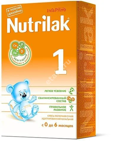 НУТРИЛАК смесь сухая молочная 1 0-6м 350г (Нутритек, ЭСТОНИЯ)