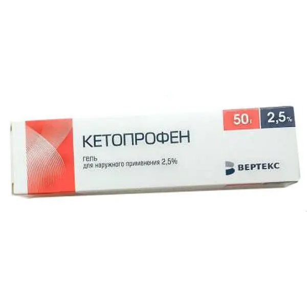 КЕТОПРОФЕН гель (туба) 2.5% - 50г N1 (ВЕРТЕКС, РФ)