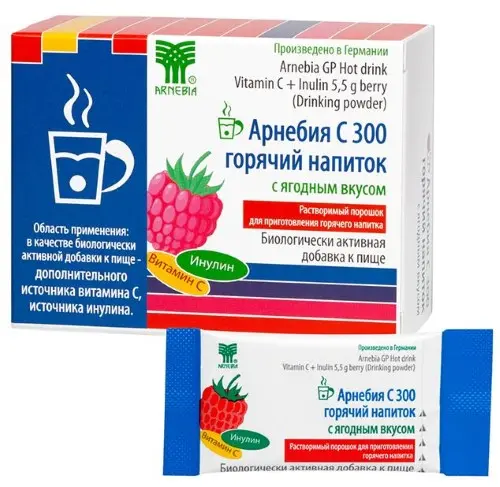 АРНЕБИЯ C300 Горячий напиток пор. д/р-ра внутр. (пак.) 5.5г N10 Ягоды (Нутрило, ГЕРМАНИЯ)