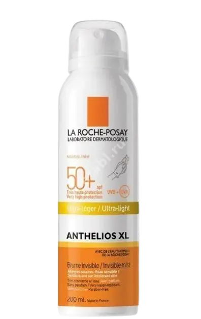 ЛЯ РОШ ПОЗЕ (LA ROCHE POSAY) Антгелиос XL спрей-вуаль солнцезащит SPF50+ Ultra Light 200мл (Ля Рош Позе, ФРАНЦИЯ)