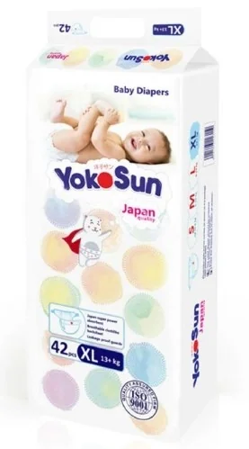 ЙОКОСАН (YOKOSUN) подгузники детские 13+ кг р.XL N42 (Фуцзянь Провинция, КИТАЙ)