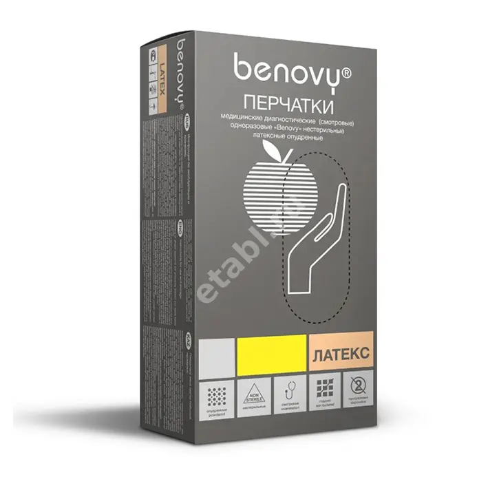 ПЕРЧАТКИ МЕДИЦИНСКИЕ нестер. латекс р.L (кор.) (1пара) N2 (ТГ Медикал, МАЛАЙЗИЯ)