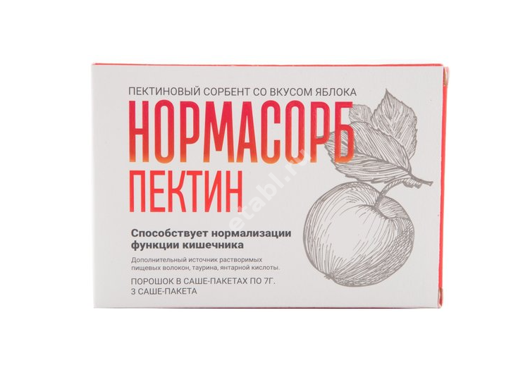 НОРМАСОРБ-ПЕКТИН пор. д/р-ра внутр. (саше) N3 (Восток, РФ)