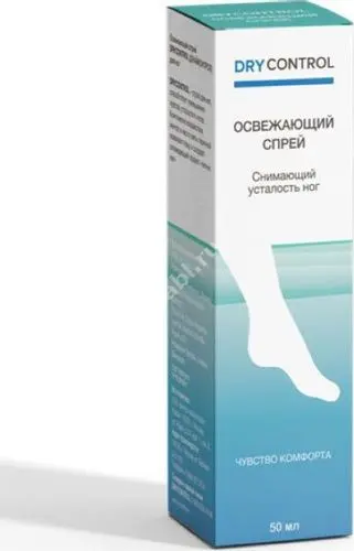 ДРАЙ КОНТРОЛ спрей для ног Освежающий 50мл (ПРОТЕК, РФ)