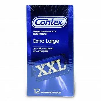 КОНТЕКС (CONTEX) Extra Large XXL презервативы N12 Увеличенного размера (РЕКИТТ БЕНКИЗЕР, ВЕЛИКОБРИТАНИЯ/КИТАЙ/ФРАНЦИЯ/ТАИЛАНД)