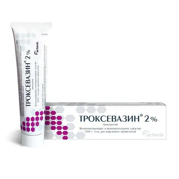 ТРОКСЕВАЗИН гель д/наруж. прим (туба) 2% - 100г N1 (ТЕВА, БОЛГАРИЯ)