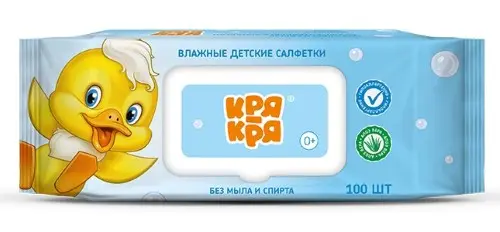 САЛФЕТКИ ВЛАЖНЫЕ ДЕТСКИЕ N100 (Зет Технолоджи, РФ)