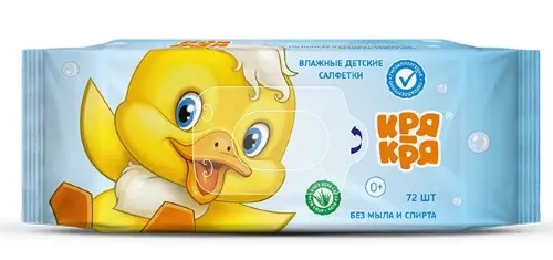 САЛФЕТКИ ВЛАЖНЫЕ ДЕТСКИЕ N72 (Зет Технолоджи, РФ)