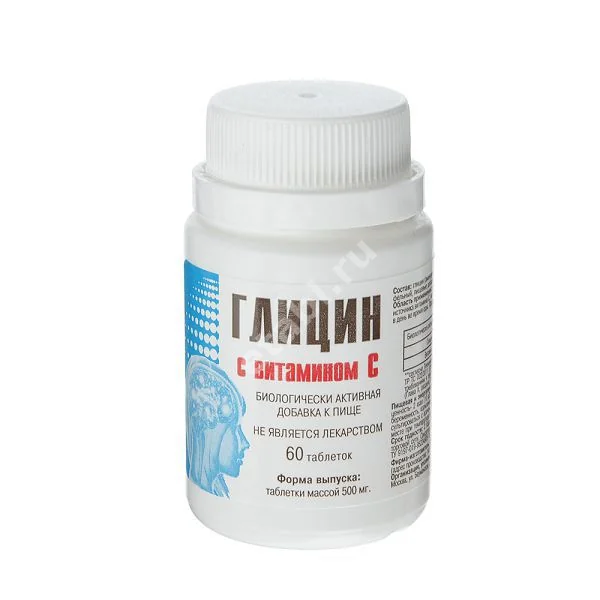 ГЛИЦИН вит. С табл. 0.5г N60 (Сесана, РФ)