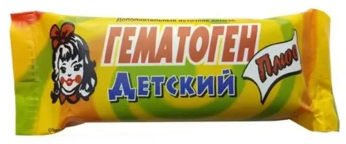 ГЕМАТОГЕН Детский Плюс плитка 50г N1 (Возрождение и Развитие, РФ)