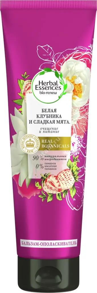 ХЕРБАЛ ЭССЕНСЕС бальзам-ополаск. для волос Белая клубника и  сладкая мята 275мл (ПРОКТЕР & ГЕМБЛ , ФРАНЦИЯ)