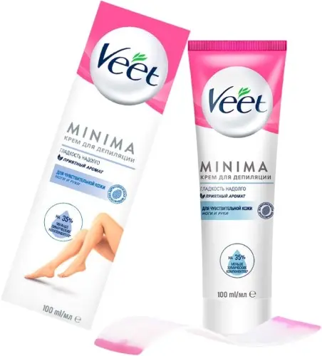 ВИТ (VEET) Minima крем д/чувств кожи д/депиляции (туба) 100мл (РЕКИТТ БЕНКИЗЕР, ФРАНЦИЯ)