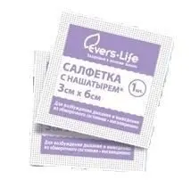САЛФЕТКИ д/стимуляции дыхания (Нашатырные) 3х6см N1 (Эвтекс, РФ)