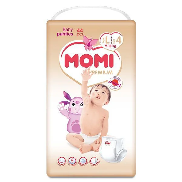 МОМИ (MOMI) подгузники-трусики Premium 9-14кг р.L N44 (Кью-Вэй , КИТАЙ)