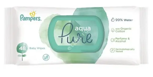 САЛФЕТКИ ВЛАЖНЫЕ ДЕТСКИЕ Памперс Аква Пур 0м+ N48 (ПРОКТЕР & ГЕМБЛ , ПОЛЬША)