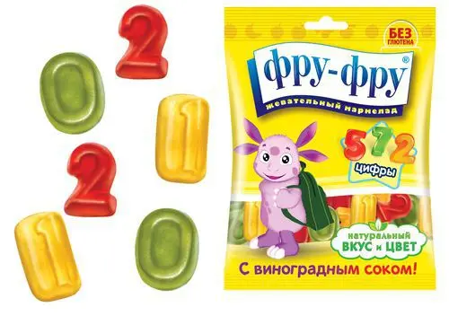 ФРУ-ФРУ Лунтик мармелад Цифры 100г (СЛАДКАЯ СКАЗКА, ЧЕХИЯ)