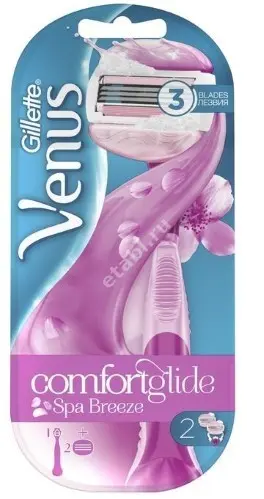ЖИЛЛЕТТ набор Venus ComfortGlide SPA Breeze (станок+сменная кассета N2) (ПРОКТЕР & ГЕМБЛ , ПОЛЬША)