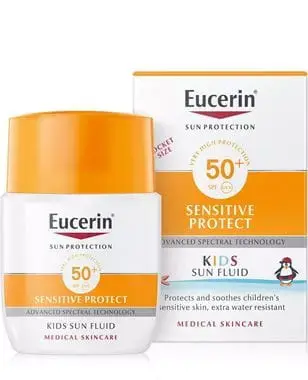 ЭУЦЕРИН (EUCERIN) Sensitive Protect флюид солнцезащит SPF50+ детский 50мл (БАЙЕРСДОРФ, ПОЛЬША)