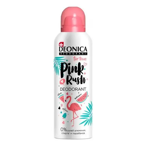 ДЕОНИКА (DEONICA) For Teens дезодорант спрей Pink Rush 125мл (АРНЕСТ, РФ)