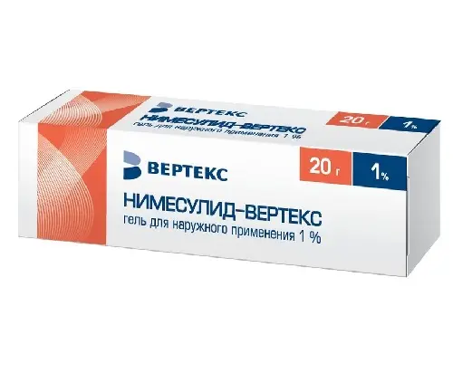 НИМЕСУЛИД гель (туба) 1% - 20г N1 (ВЕРТЕКС, РФ)