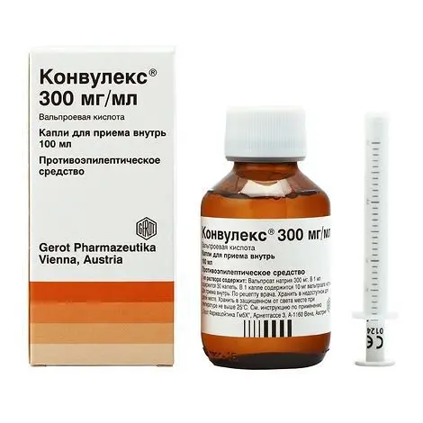 КОНВУЛЕКС капли (фл.) 300мг/мл - 100мл N1 (ГЕРОТ ФАРМАЦОЙТИКА, АВСТРИЯ)