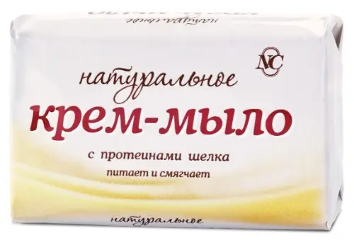 НЕВСКАЯ КОСМЕТИКА крем-мыло Протеины шелка 90г (Невская корона, РФ)