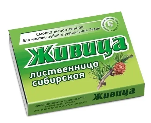 ЖИВИЦА резинка жев. смолка лиственничная N5 (Алтайский Нектар, РФ)