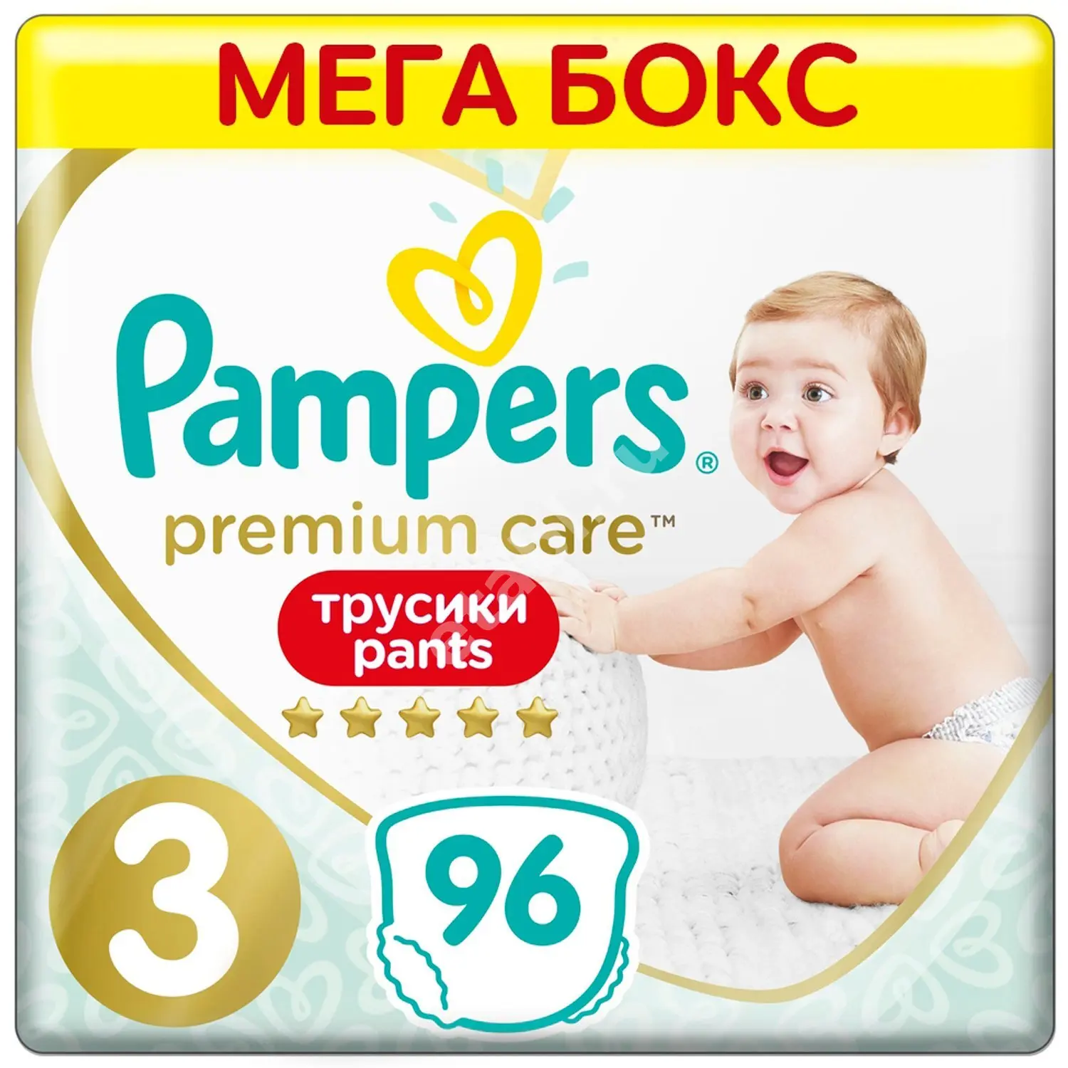 ПАМПЕРС подгузники-трусики Premium Care Pants 6-11кг р.миди 3 N96 (ПРОКТЕР & ГЕМБЛ , ПОЛЬША)