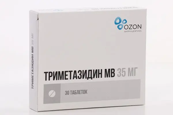 ТРИМЕТАЗИДИН МВ табл. пролонг. п.п.о. 35мг N30 (ОЗОН, РФ)