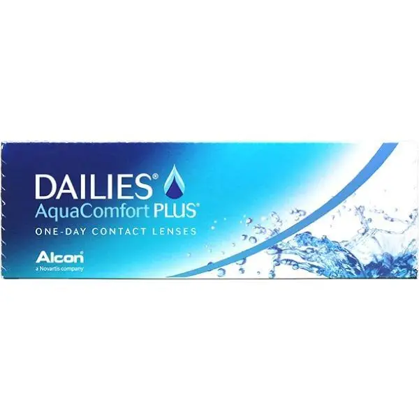 ЛИНЗЫ КОНТАКТНЫЕ Dailies Aqua Comfort Plus 30шт традиц 1день б/цв дневн Sph -2.50 8.7 (АЛКОН, США)