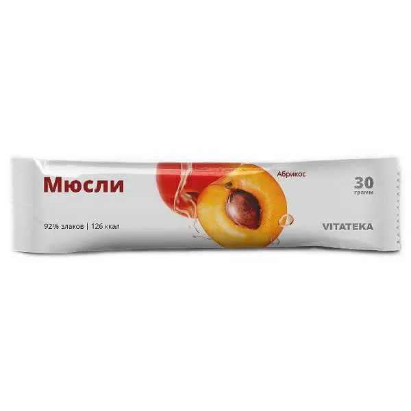 ВИТАТЕКА батончик-мюсли 30г Абрикос (Текмар, СЛОВАКИЯ)