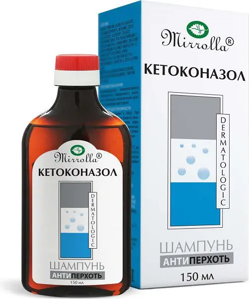 МИРРОЛЛА Кетоконазол шампунь от перхоти 2% - 150мл (МИРРОЛЛА, РФ)