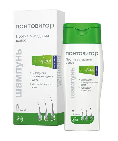 ПАНТОВИГАР Growtect Formula шампунь муж 200мл (МЕРЦ ФАРМА, ЧЕХИЯ)