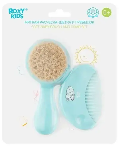 РОКСИ-КИДС (ROXY-KIDS) набор (щетка-расческа+гребешок) 0м+ (НИНБО, КИТАЙ)