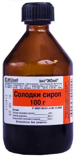 СОЛОДКИ СИРОП  (фл.) 100мл N1 (Эколаб, РФ)