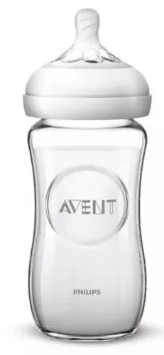 АВЕНТ (Avent) бутылочка стекл. 240мл силик соска скошен/медл поток Naturals 1м+ SCF053/17 (ФИЛИПС  ЭЛЕКТРОНИКС, ИНДОНЕЗИЯ/ВЕЛИКОБРИТАНИЯ)