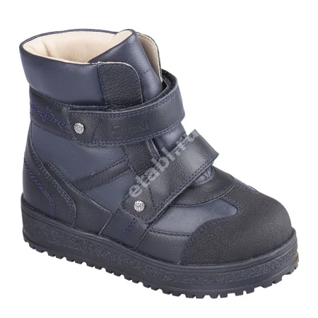 ОБУВЬ орт для мальчиков Тривес ботинки зима арт.TW-542-10 р.29 кожа черно-синий (Тривес ООО, РФ)