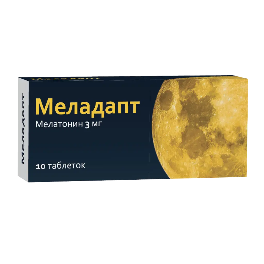 МЕЛАДАПТ табл. п.п.о. 3мг N10 (ОЗОН_БРЕНДЫ, РФ)