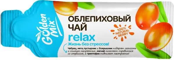 ГОЛДЕН МИКС чай облепиховый Relax (стик) 18г N21 (Алтайский Букет, РФ)