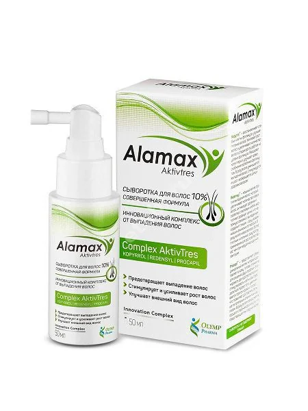 АЛАМАКС Совершенная формула сыворотка для волос 10% 50мл (Олимп Фарма, РФ)