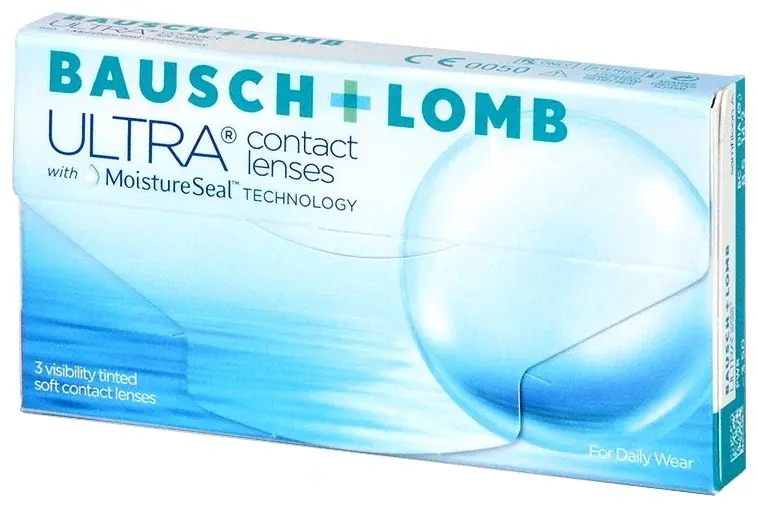 ЛИНЗЫ КОНТАКТНЫЕ Bausch+Lomb Ultra 3шт традиц 1месяц б/цв -0.75 8.5 (Бауш энд Ломб Инкорпорейтед, ФРАНЦИЯ)