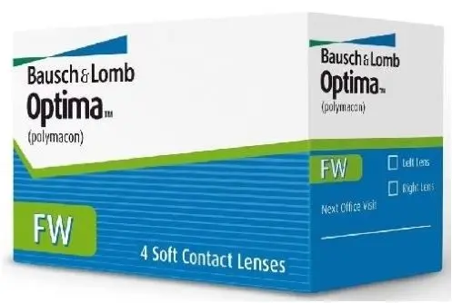 ЛИНЗЫ КОНТАКТНЫЕ Bausch+Lomb Optima FW 4шт традиц 3мес дневн б/цв -2.00 8.7 (Бауш энд Ломб Инкорпорейтед, ФРАНЦИЯ)