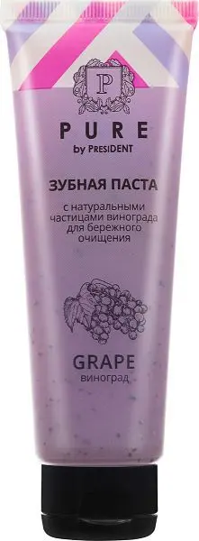 ПРЕЗИДЕНТ Pure зубная паста 115мл Виноград (ПРЕМЬЕР-ПРОДУКТ, РФ)