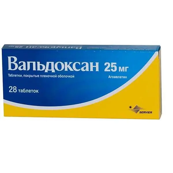 ВАЛЬДОКСАН табл. п.п.о. 25мг N28 (СЕРВЬЕ, РФ/ФРАНЦИЯ)