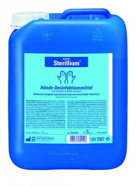СТЕРИЛЛИУМ кожный антисептик раствор (флакон) 5л Боде Хеми ГЕРМАНИЯ ...