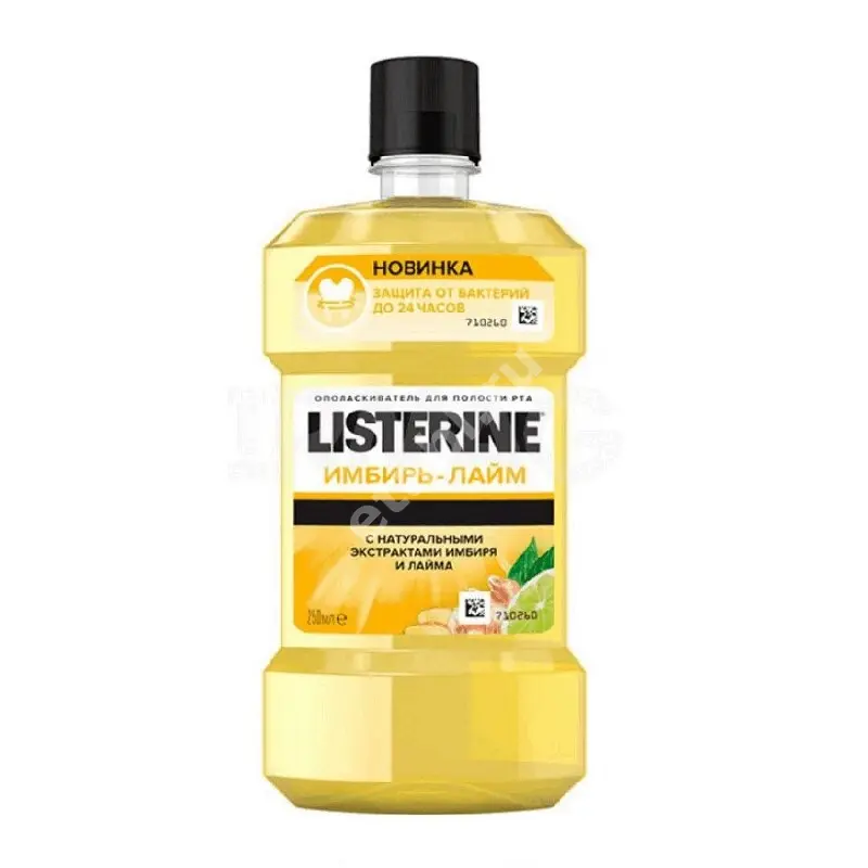 ЛИСТЕРИН ополаскиватель для полости рта Имбирь-лайм 250мл (ДЖНС&ДЖНС, ИТАЛИЯ)