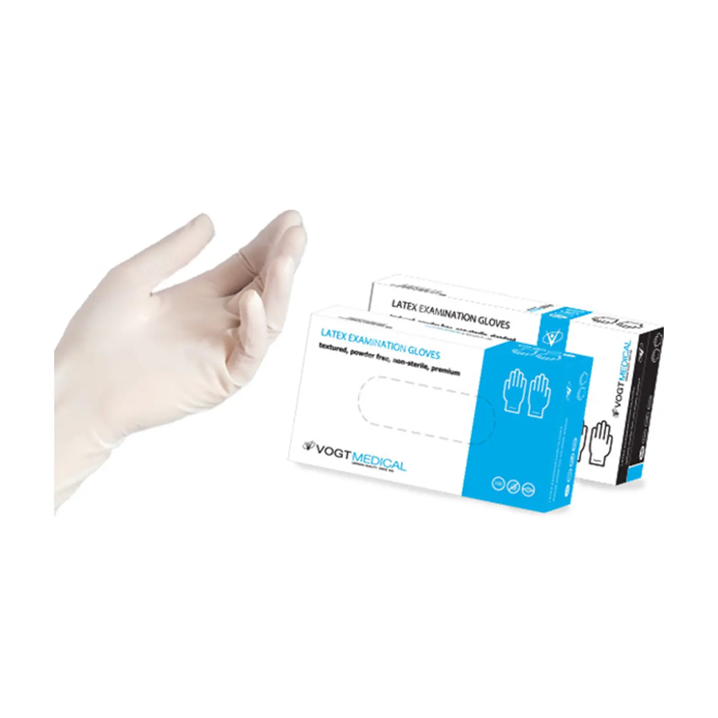 ПЕРЧАТКИ МЕДИЦИНСКИЕ нестер. латекс р.L (кор.) (1пара) N2 (Вогт Медикал ГмбХ, ГЕРМАНИЯ)