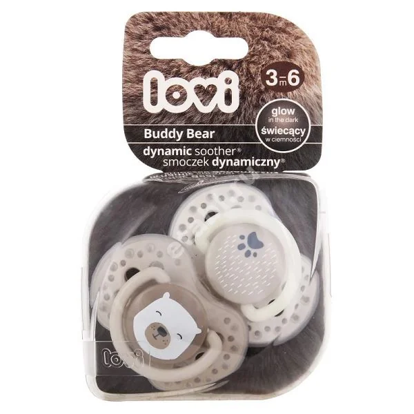 ЛОВИ (LOVI) пустышка силик. Buddy Bear 3-6м 22/864 N2 (Канпол, ПОЛЬША)